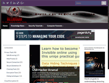 Tablet Screenshot of darknessgate.com